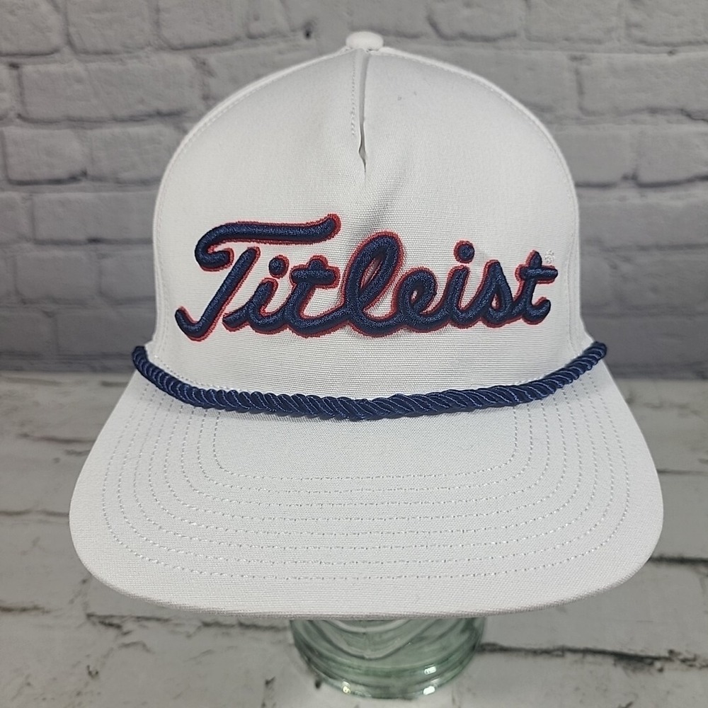 Titleist Golf Hat White Meuller‎ Streamline Co. Adjustable Ball Cap